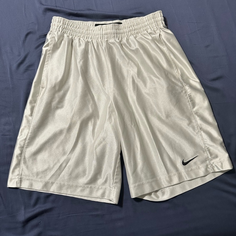Nike white basketball shorts. Medium